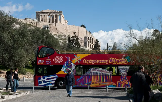Athens: Acropolis Entry Ticket, Audio and Hop-On Hop-Off Bus — hop-on hop-off Athens