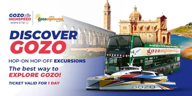 From Valetta: Catamaran Tour with Hop-On, Hop-Off Gozo Tour — hop-on hop-off Malta