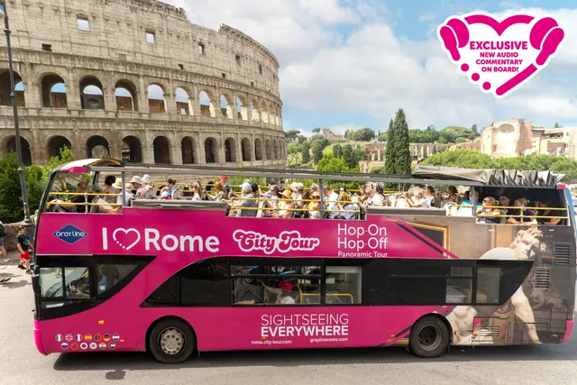 Rome: Hop-on Hop-off Sightseeing Bus Tour with Audioguide — hop-on hop-off Rome