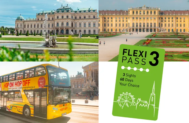 Schönbrunn, Belvedere, HOP ON HOP OFF - Vienna FLEXI Pass — hop-on hop-off Vienna